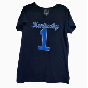 U-Trau Junior's Kentucky Wildcats #1 Tee Shirt  Short Sleeves Size XL